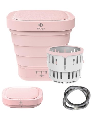 Moyu 1.8 lb Portable Washing Machine with Foldable Bucket Washer | Model No 6970937510702 with 2 Years Warranty
